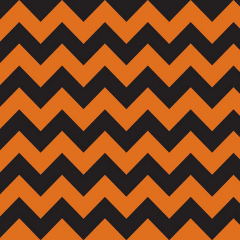 Halloween Chevron Orange/Black