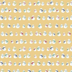 Cozy Snowmen Yellow