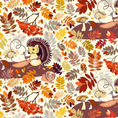 Hedgehog & Snail (Cotton)