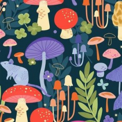 Mushroom Forest (Cotton)