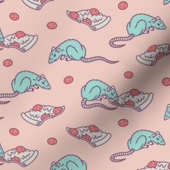 Pizza Rat Pastel Pink (Cotton)