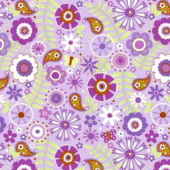 Butterfly Floral Purple