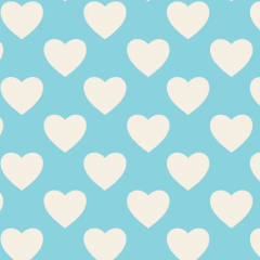 Hearts on Blue