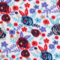 Red Blue Floral