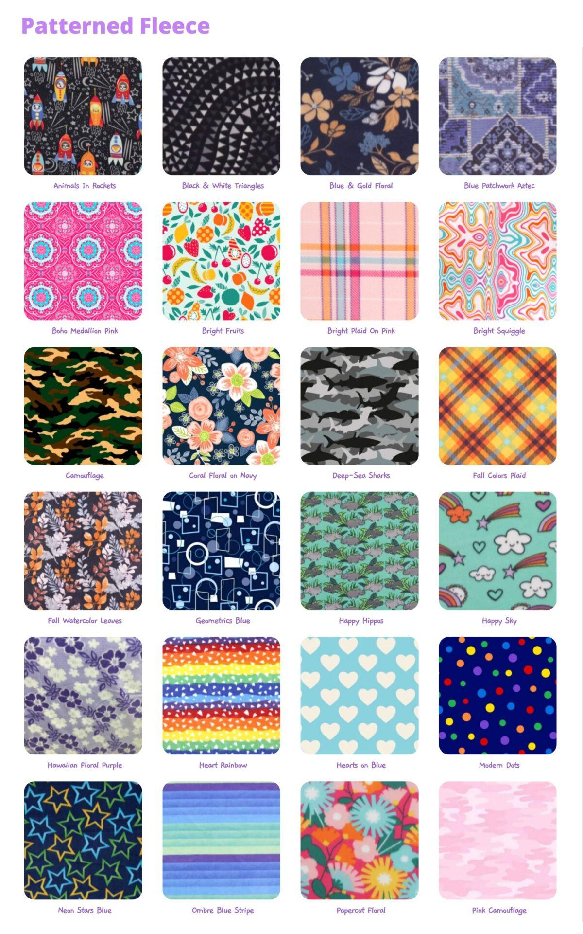 Fleece Patterned Options 1