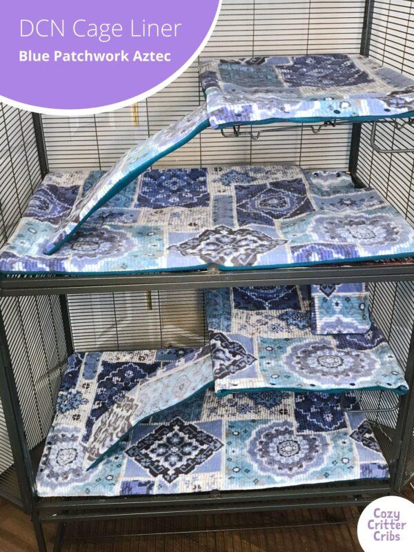 DCN Cage Liners Aztec Blue Full thumbnail