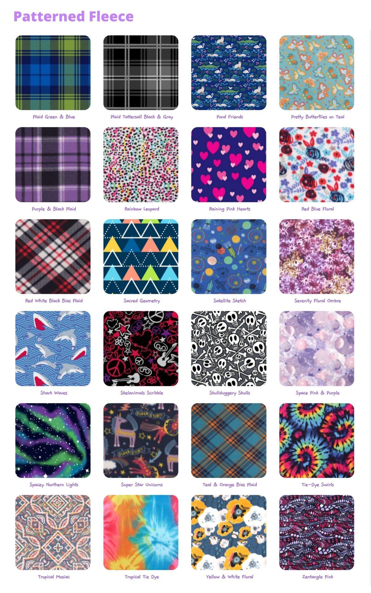 Fleece Patterned Options 2