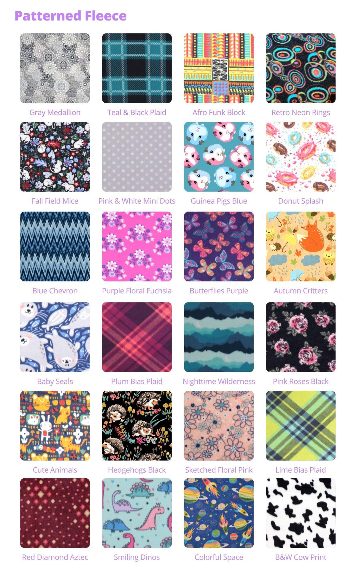 Fleece Patterned Options 3