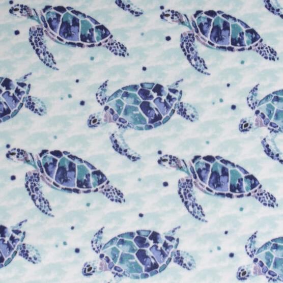 Watercolor Sea Turtles fleece