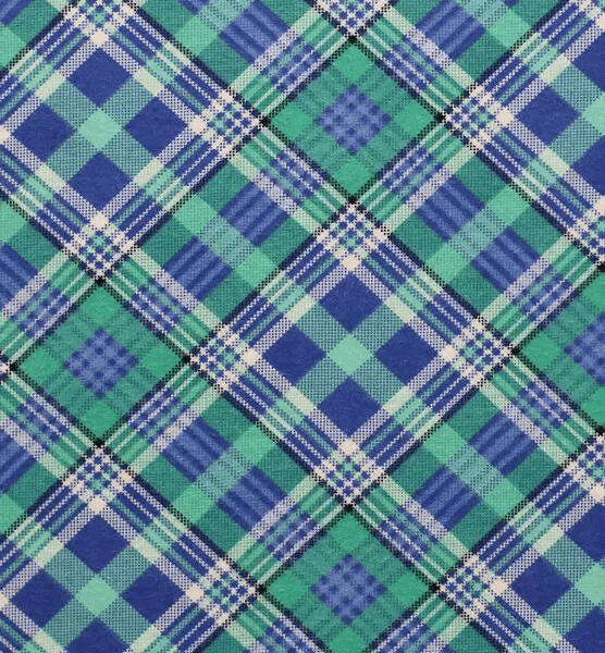 Blue Green Bias Plaid