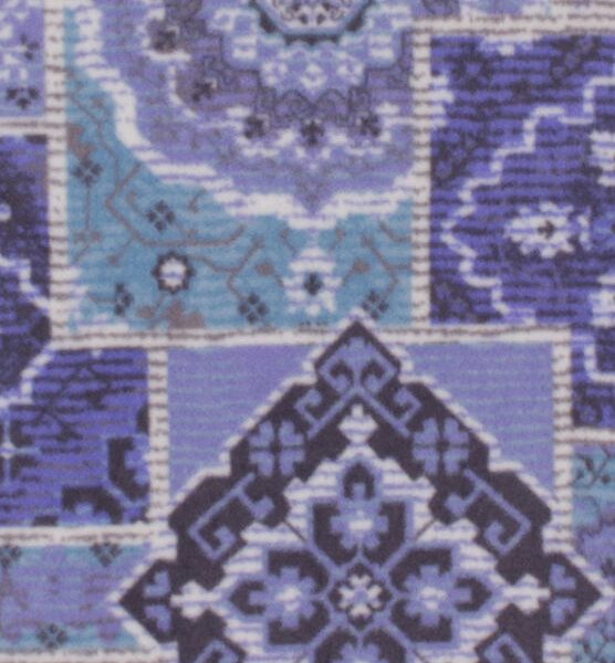 Blue Patchwork Aztec Fleece