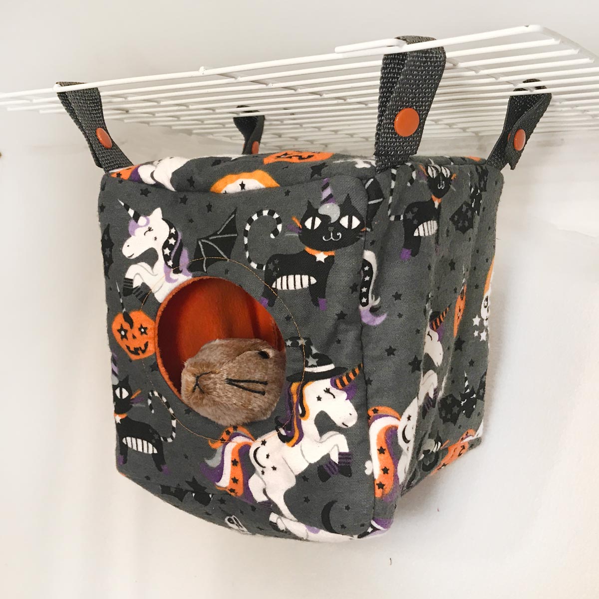 Cozy Cube Halloween Unicorns & Cats (Orange Theme)