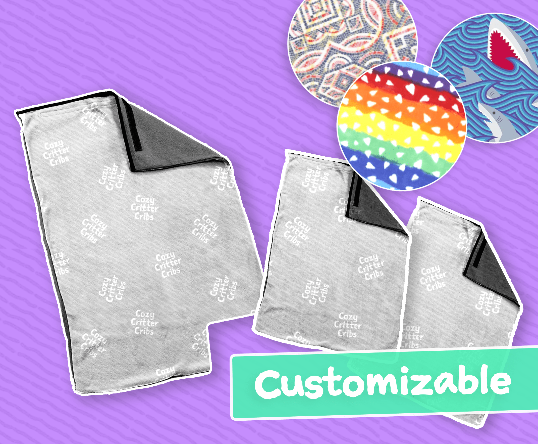 DCN or DFN cage liners custom 3-piece bottom, 2 mid
