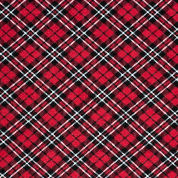 Diamond Plaid Red Black
