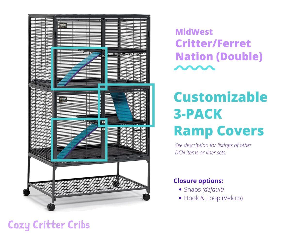 3-Pack Ramp Covers "Sharks & Anchors" for Critter/Ferret Nation - Image 4