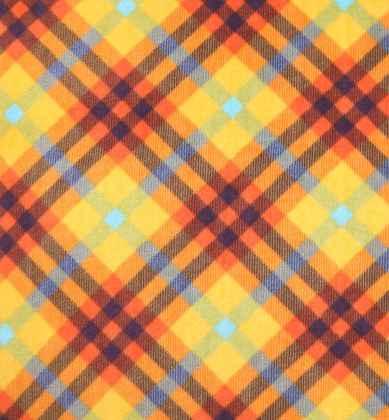 Fall Colors Plaid Fleece