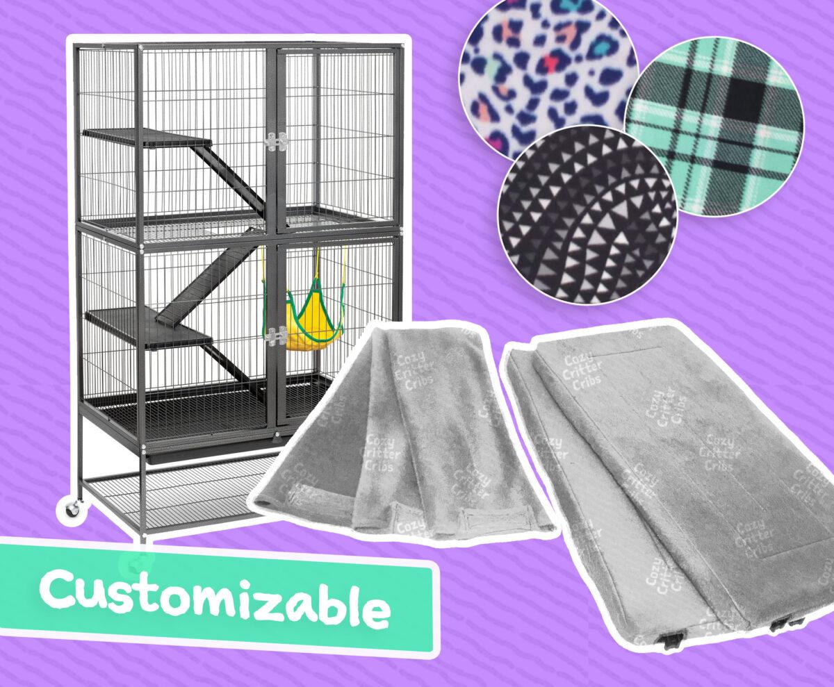 Cage Liner (Ramp and Shelves only): Prevue Feisty Ferret 485 or Yaheetech 2-story Small Animals, Rats, Sugar Gliders, Ferrets, Chinchillas