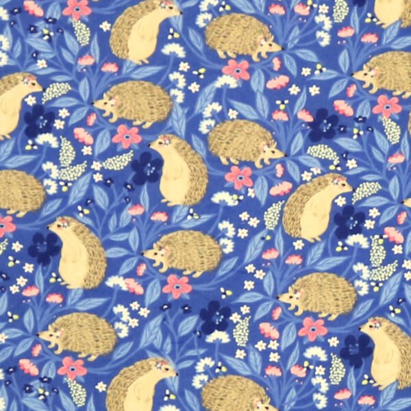Floral Hedgehog Blue