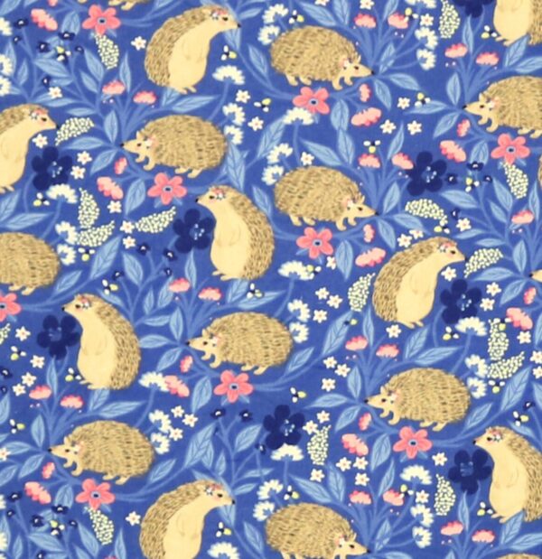 Floral Hedgehog Blue