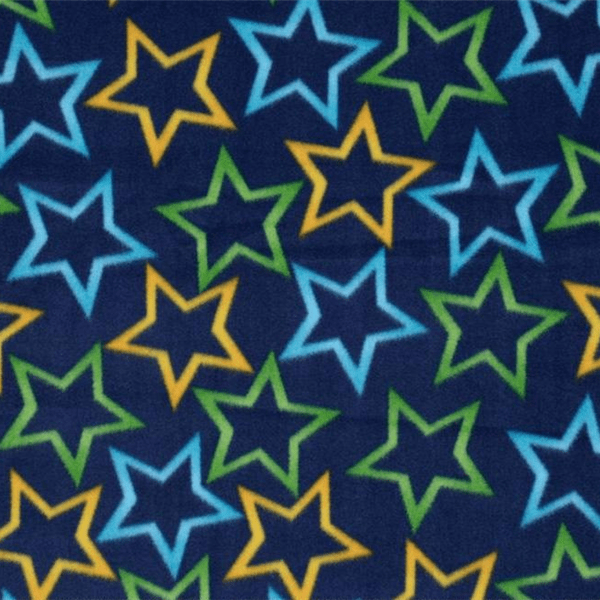 Neon Stars On Blue