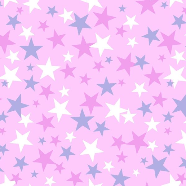Pink & Periwinkle Stars