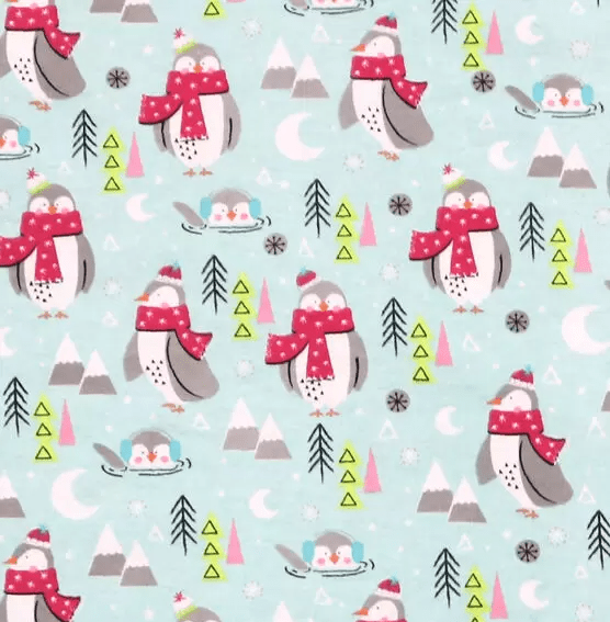 Polar Penguins Flannel