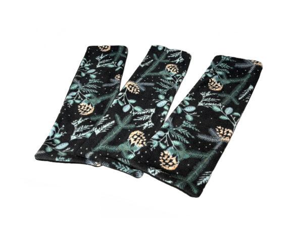 Midwest Double Critter Nation Cage Ramp Covers, 3 Pack "Winter Pinecones Black"