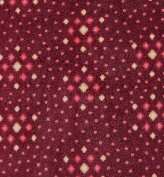 Red Diamond Aztec Geometric Fleece