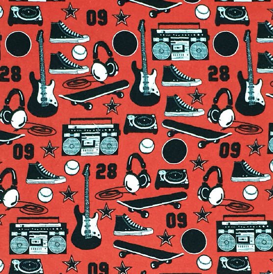 Skateboarding Icons Flannel