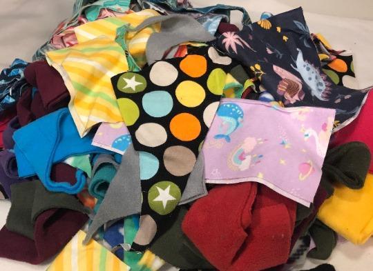 Fabric Scraps - Flannel, Fleece, Cotton 2lb or 5lb